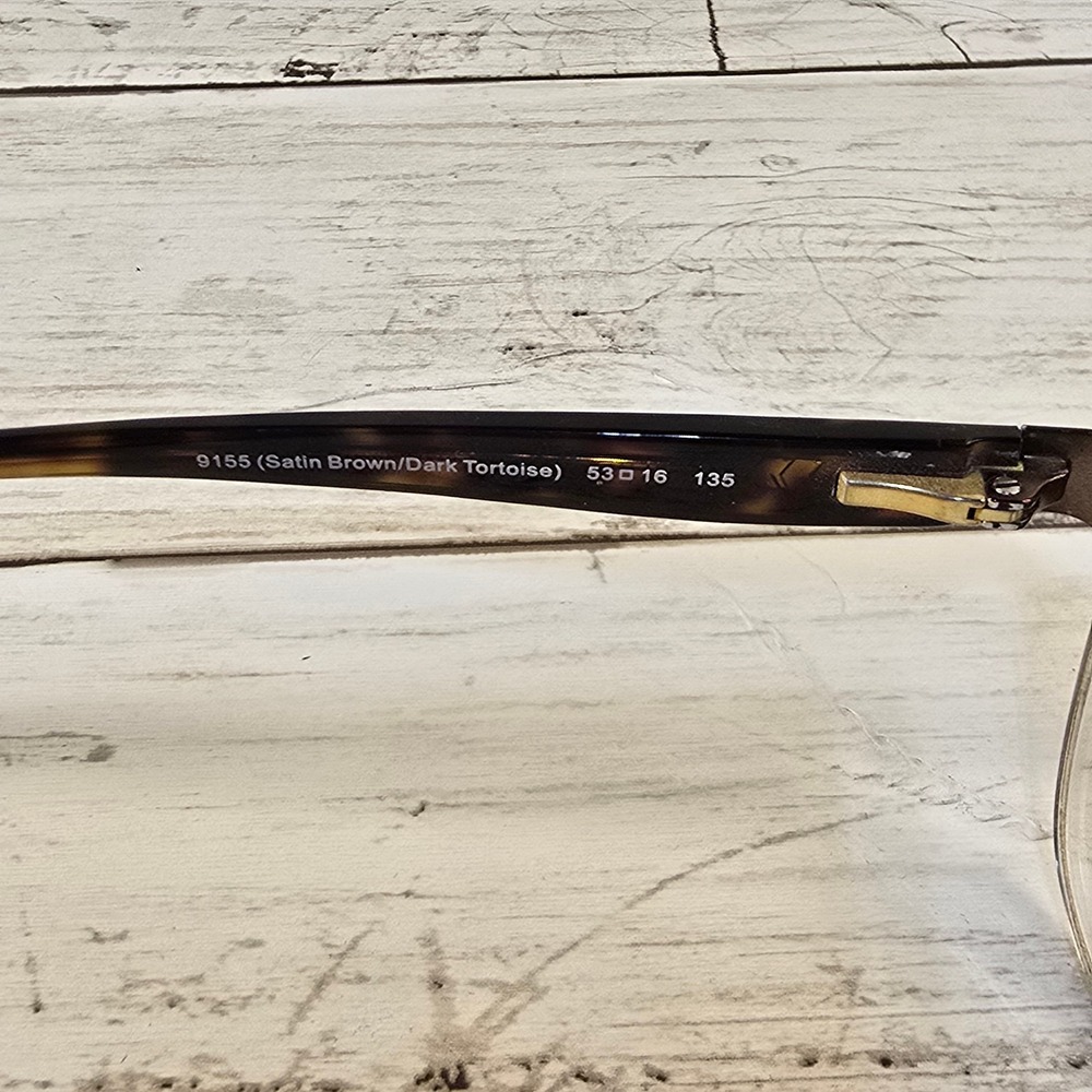 Coach HC 5066 Eyeglasses Satin Brown Dark Tortoise Cat Eye Frames 53-16-135 Case - Picture 6 of 9